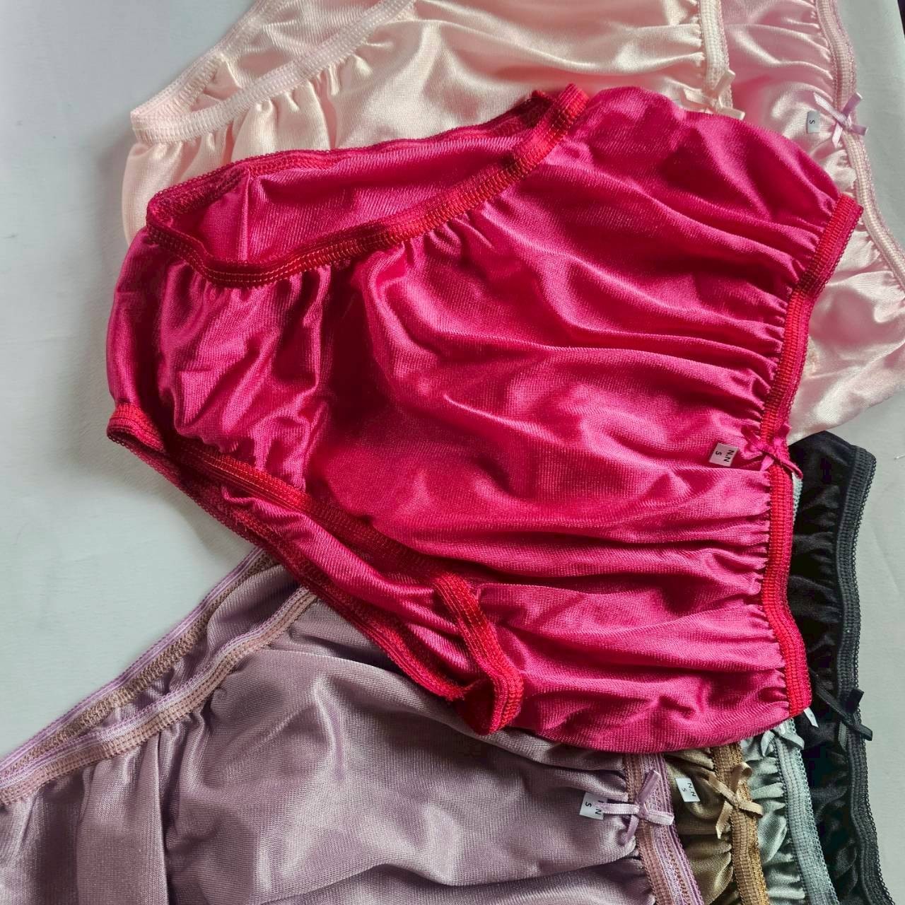 13pcs Underwear Women Nylon Small Panties Smooth Soft Briefs High Waist 24″-28″