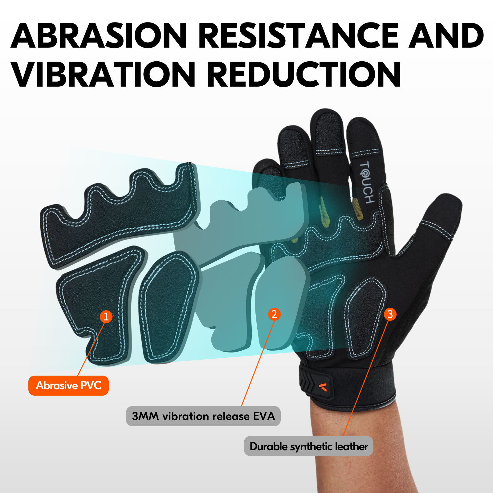 Vgo 1 Pair 32°F Waterproof Heavy-Duty Winter Mechanic Glove w/3M liner(SL8849FW)