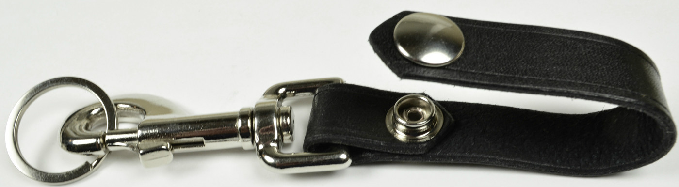 Key Chain Latigo Leather – Belt Loop With Key Ring & Swivel Hook Handmade In USA