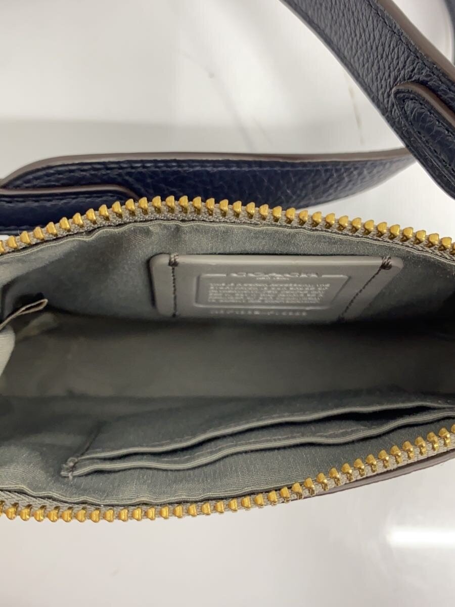 COACH Shoulder Bag Leather GRY F1992