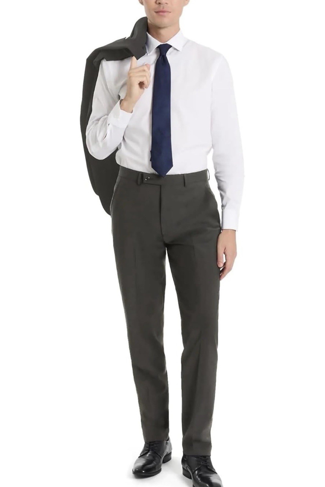 Calvin Klein Slim Fit Pants, Gray sharkskin, 30W x 29L