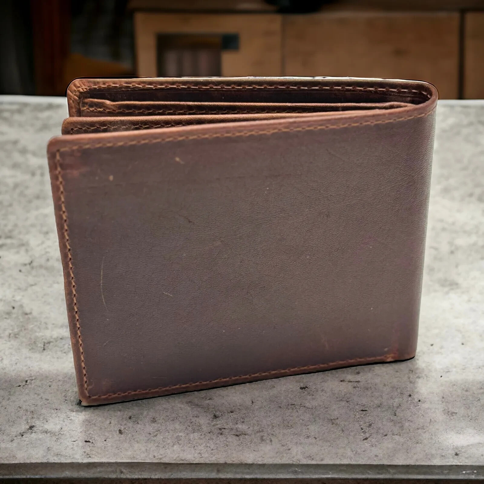 RFID Blocking Slim Thin Bifold Credit Card ID Vintage Leather Wallet for Men…