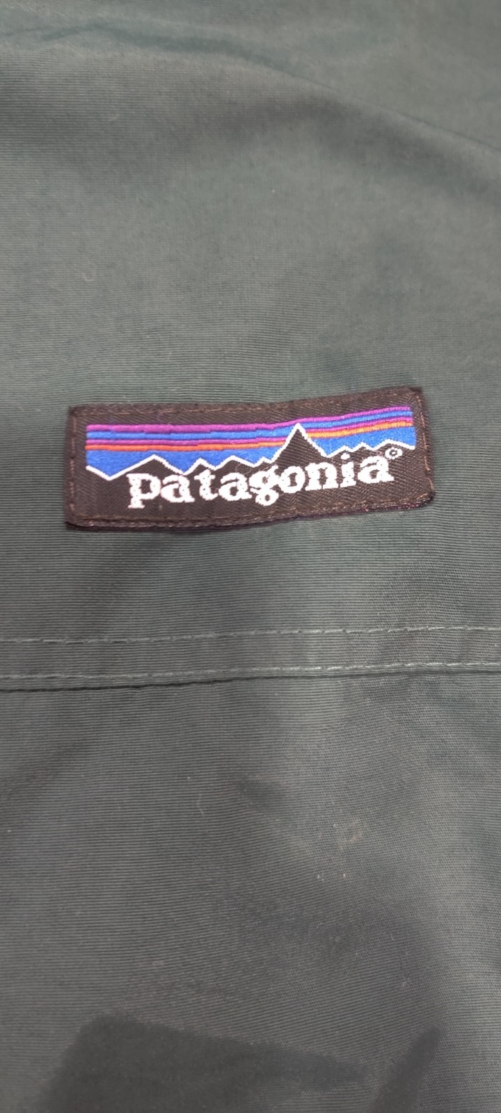 Patagonia Men’s Green Fleece Lined Bomber Jacket Full Zip Outdoor Casual Coat