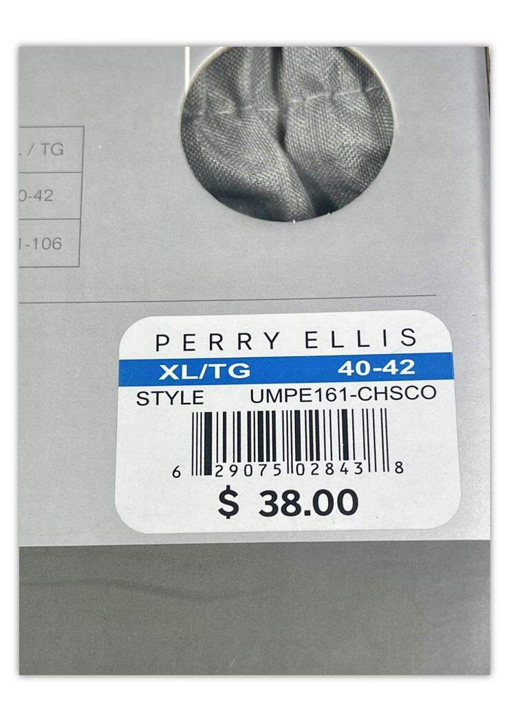 NWT PERRY ELLIS. 3 Pack. Cotton Stretch Woven Boxer. Multi. MSRP $38.00