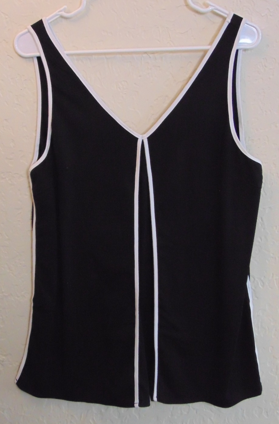 CICY BELL Womens 2 Pc Lounge Set Sleeveless Top & Wide Leg Pants M Black NWT
