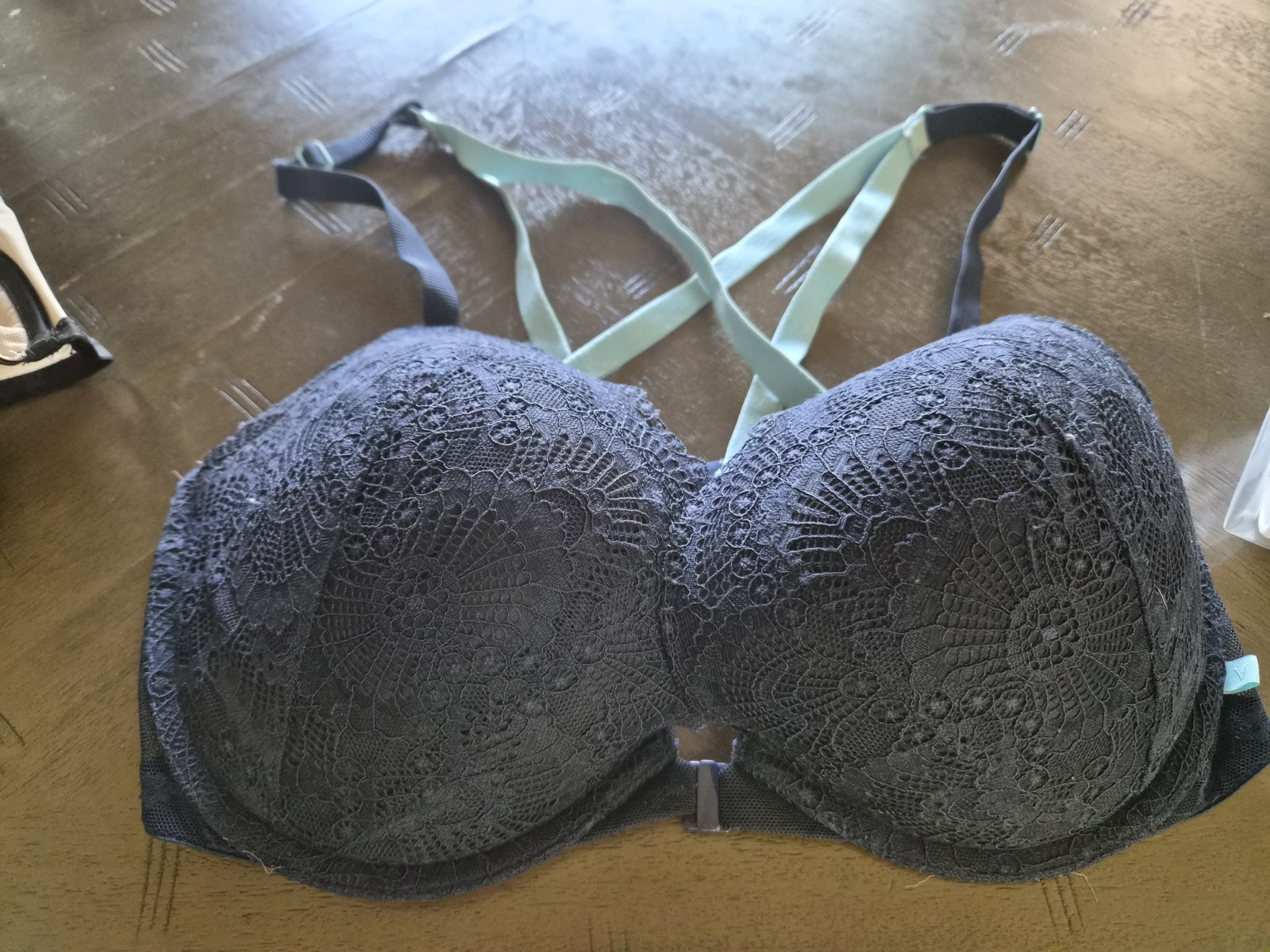 Victoria Secret Bra 36dd navy and light blue