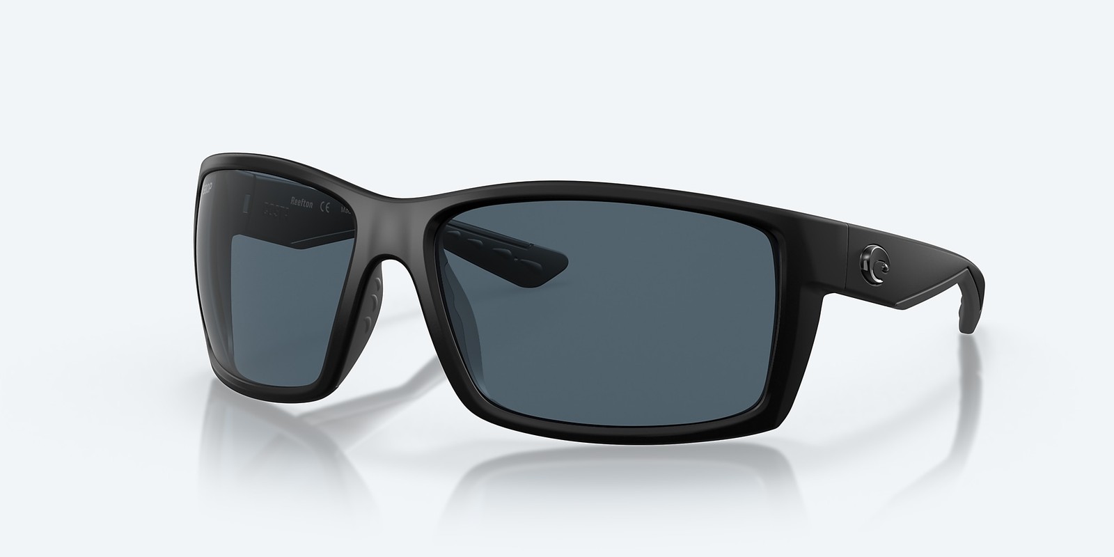 Costa Del Mar Reefton Blackout/Gray 580P Polarized 64 mm Sunglasses