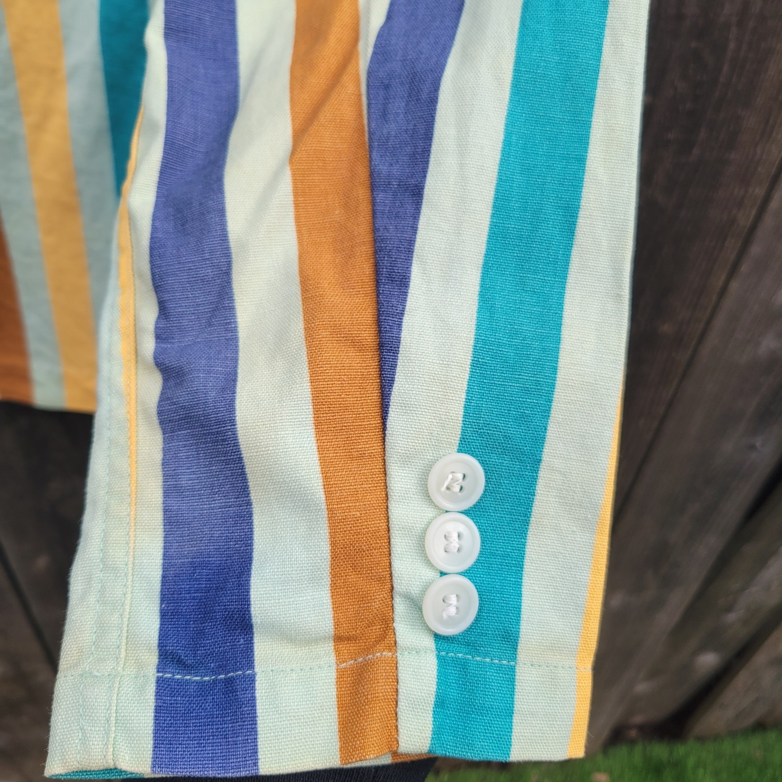 White Stag Original Sailcloth Rare 1950s VTG Women’s Multicolor Striped Blazer