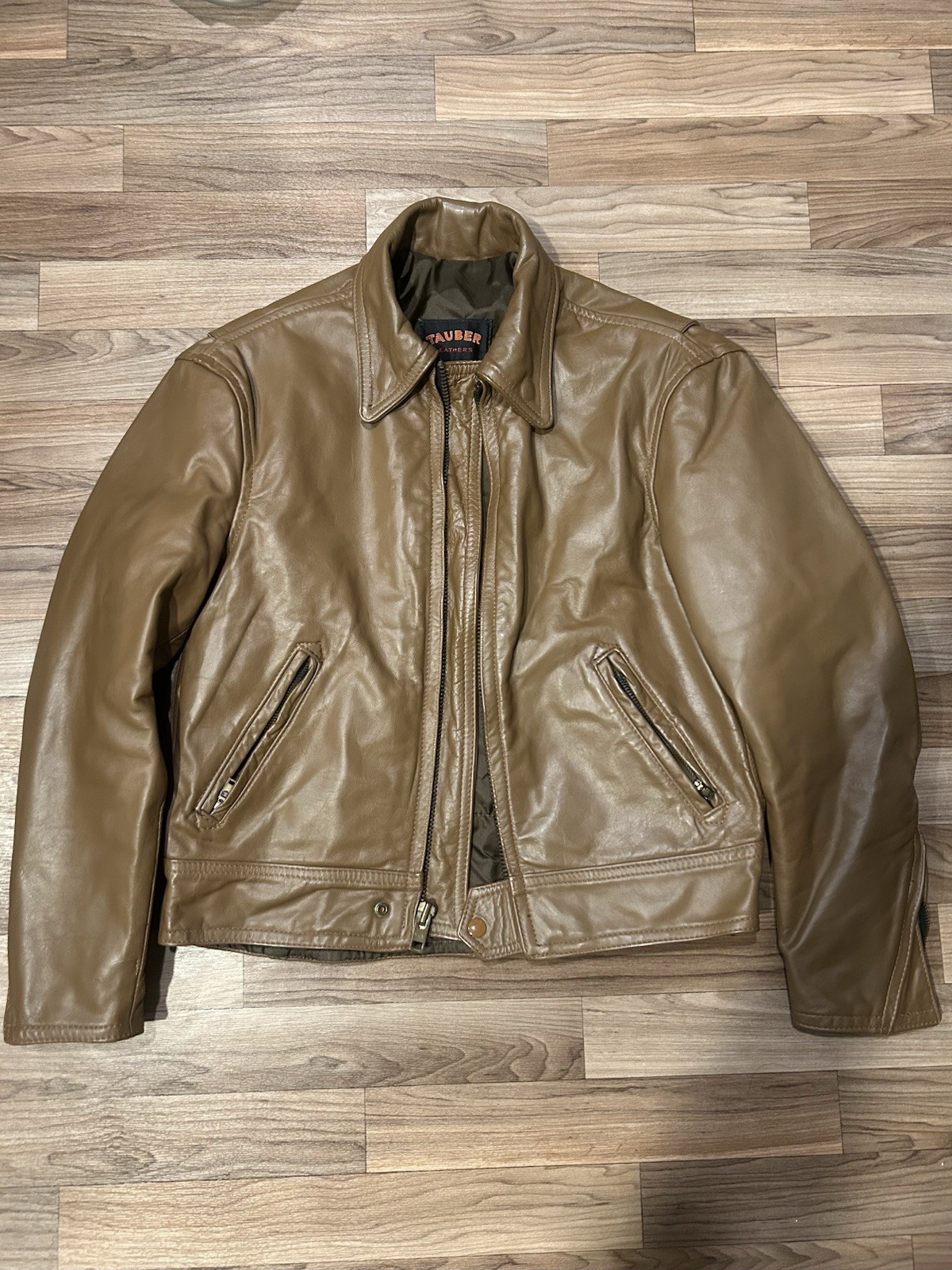 Men’s/Women’s Caramel Horse-hide Leather TAUBER Jacket