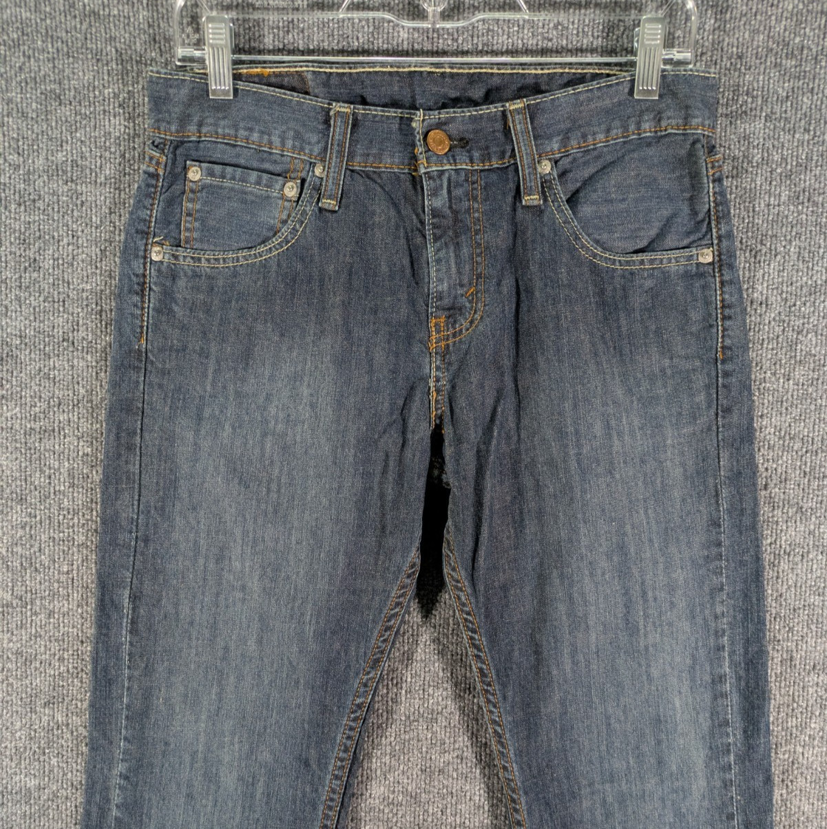 Levis 527 Slim Bootcut Jeans Mens 29×30 Medium Wash Blue Denim Low Rise Cowboy