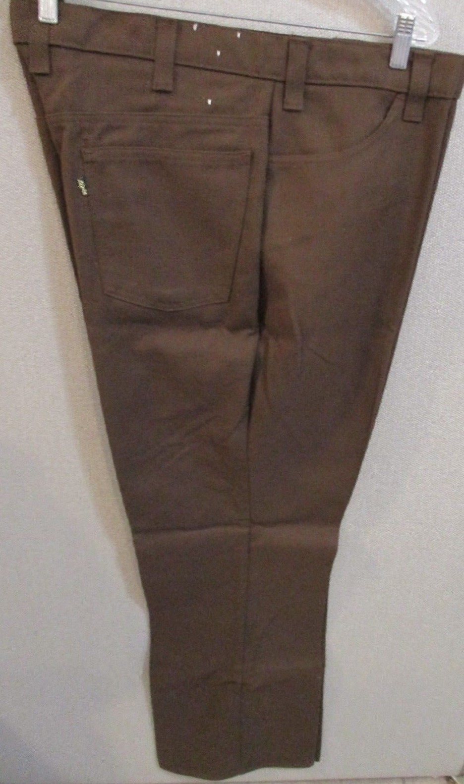 VTG Levis 546 Boot Cut Pants Size 48 X 32 NWOT Poly Cotton Dark Brown