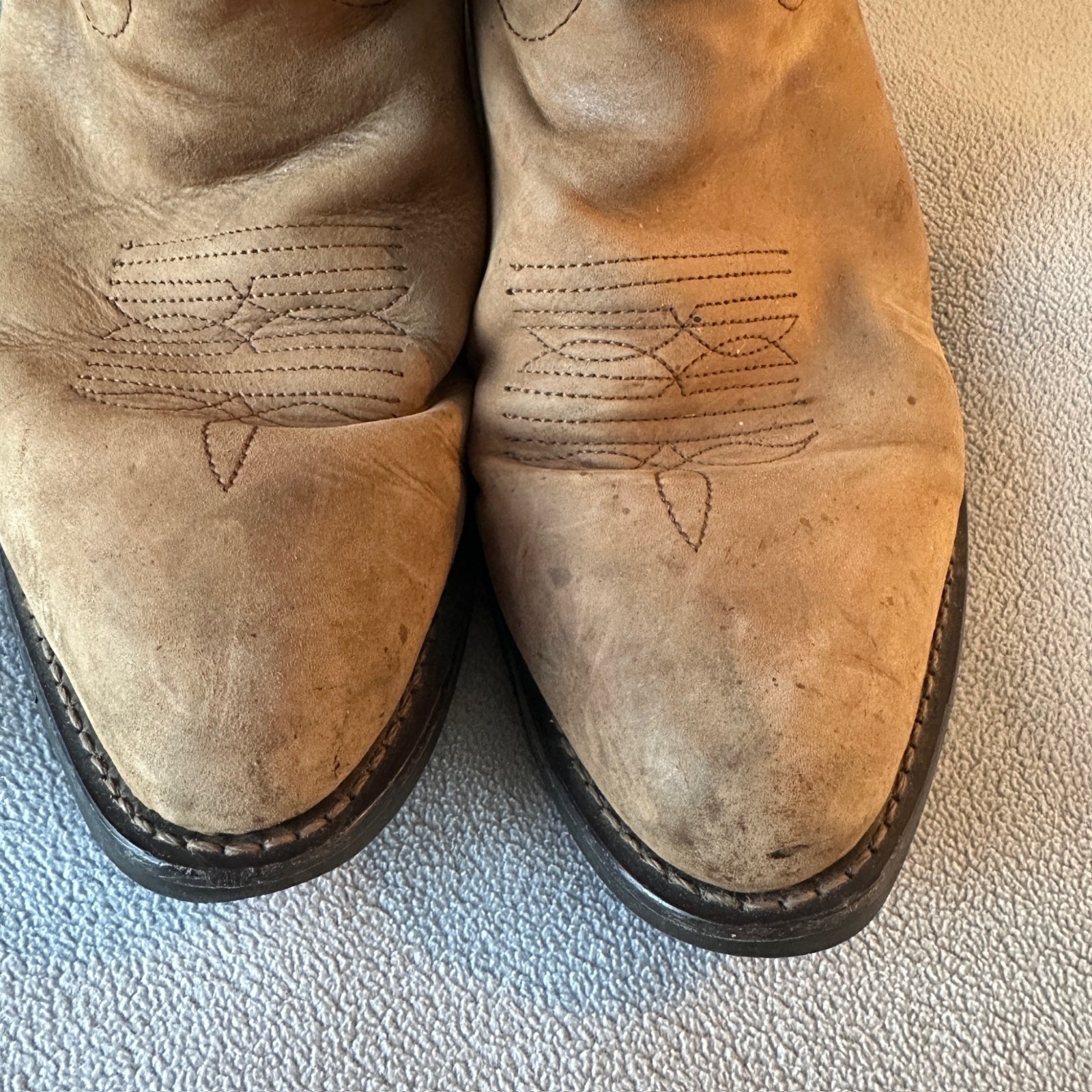 Loredo Cowboy Boot Mens 10 D Paris Leather Western Style 4242 Rubber Sole