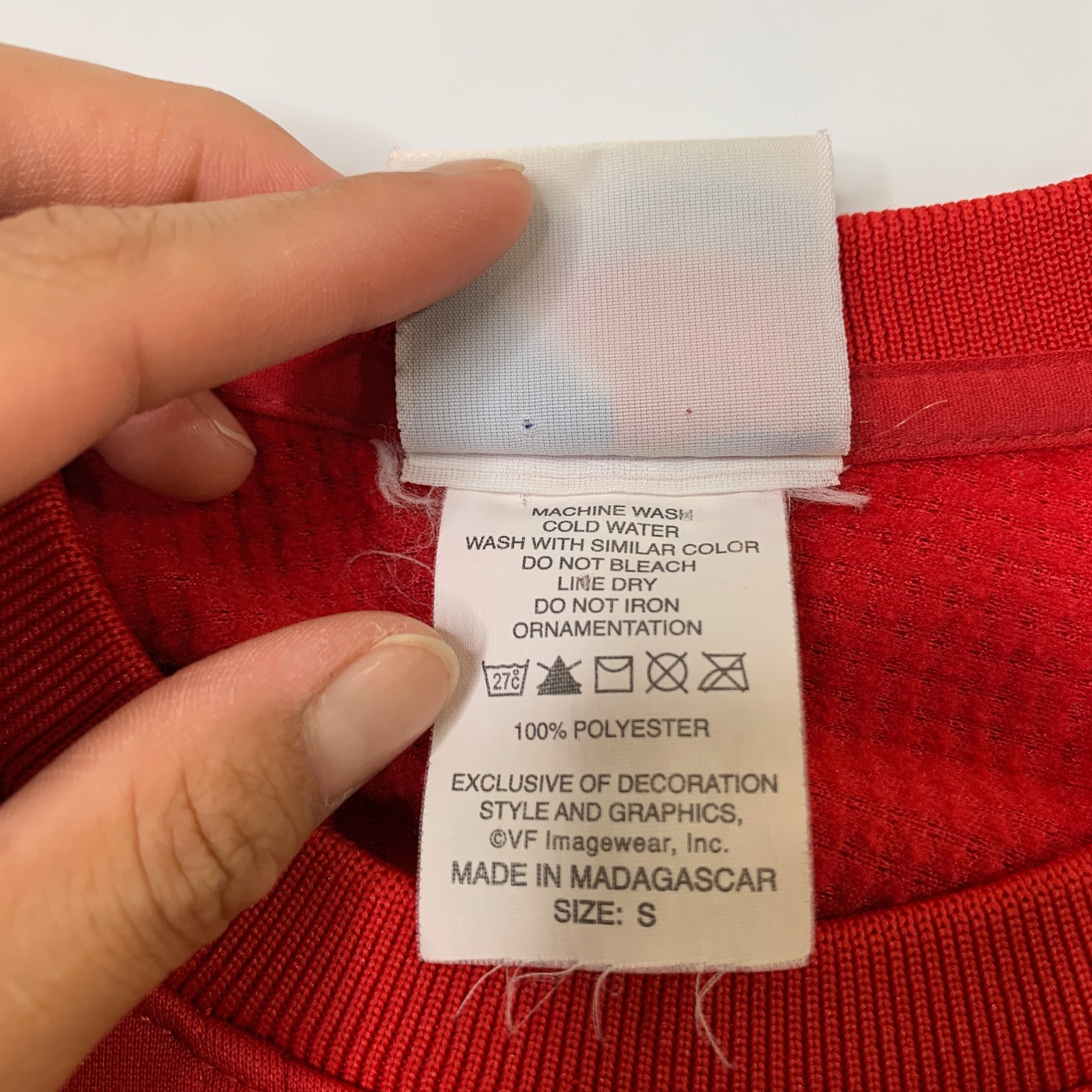Majestic Sweatshirt Mens Small Red Therma Base Batting Practice Warm Up Pullover