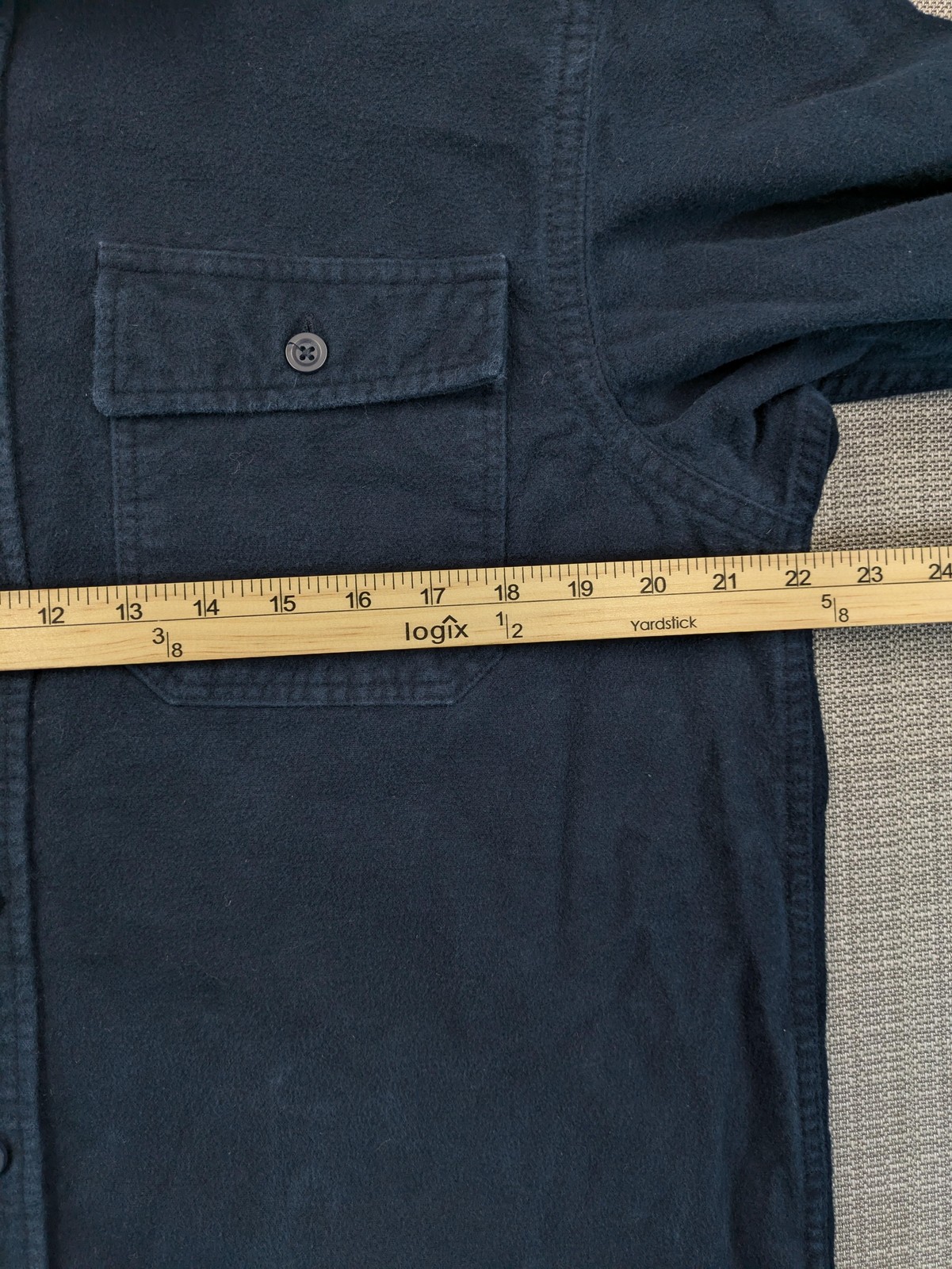 L.L. Bean Shirt Mens Medium Blue Flannel Long Sleeve Button Up Casual Workwear