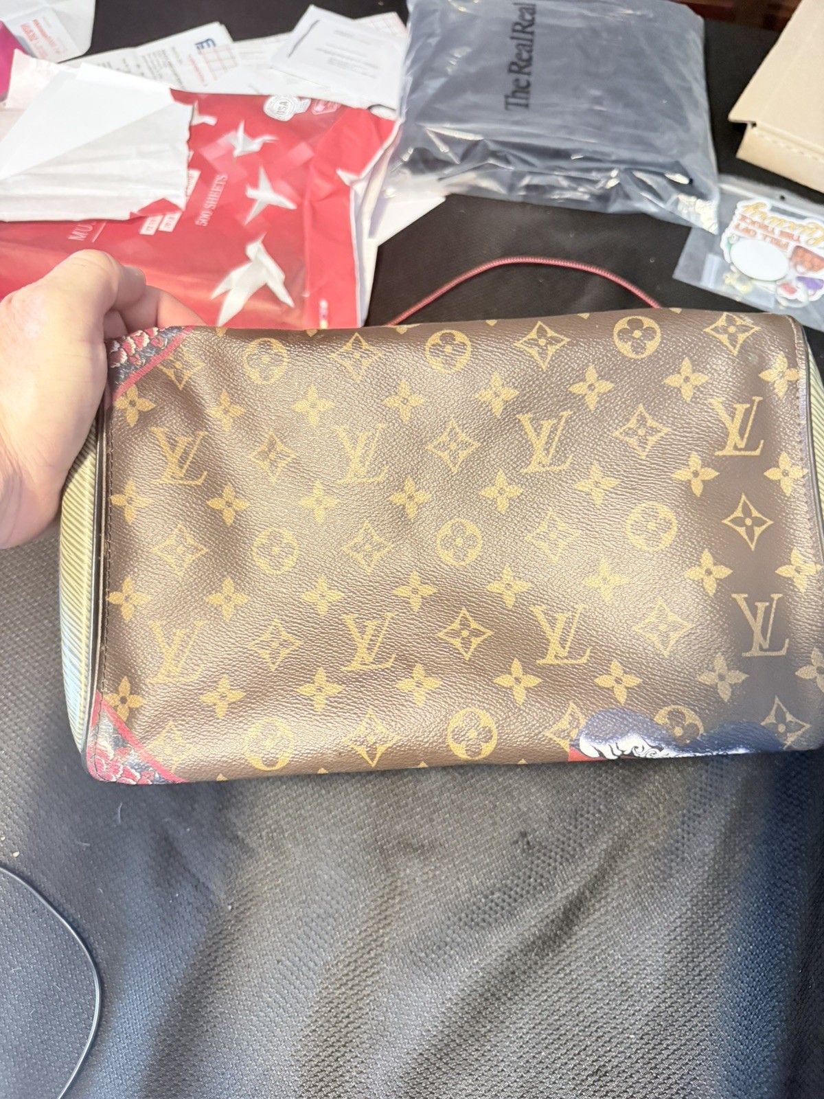 Louis Vuitton Speedy 30 Handbag in Monogram Kabuki Limited Edition FREE SHIP