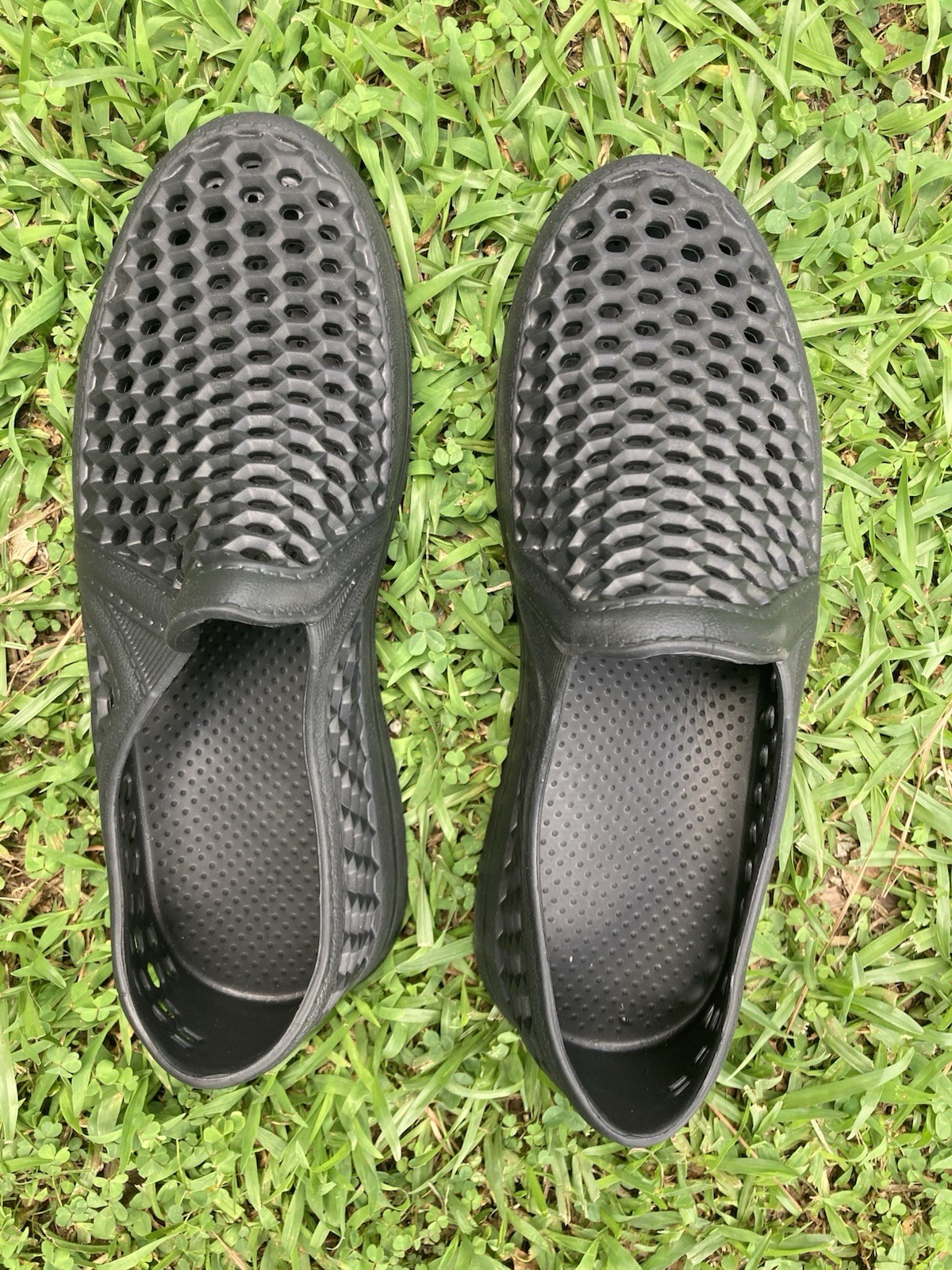 Men’s US 8-9 Thick Sole Breathable PVC Mesh Clogs Non-Slip Work Beach Shoes