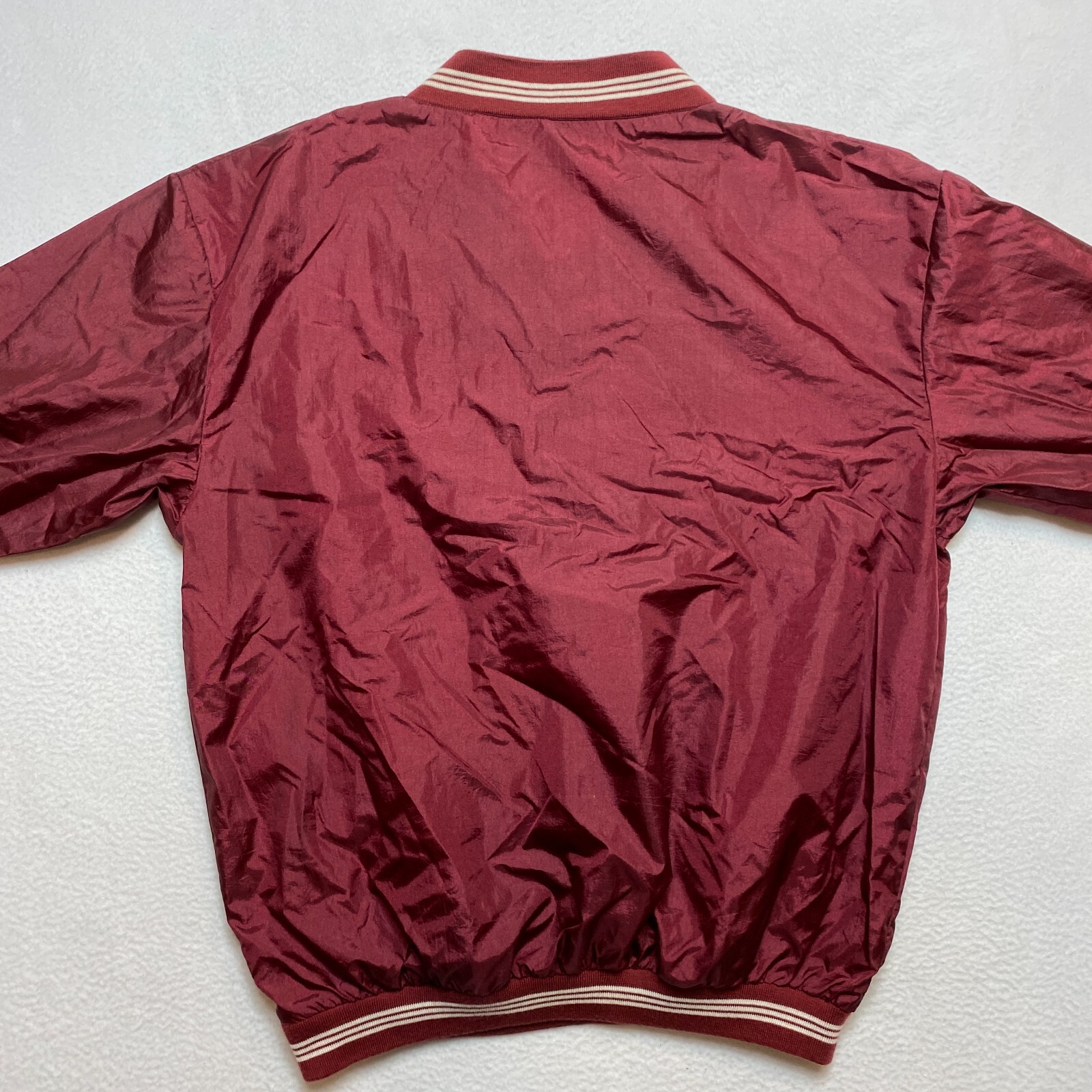 Premier International Jacket Mens XL Red Cricket Warm Up Nylon Pullover