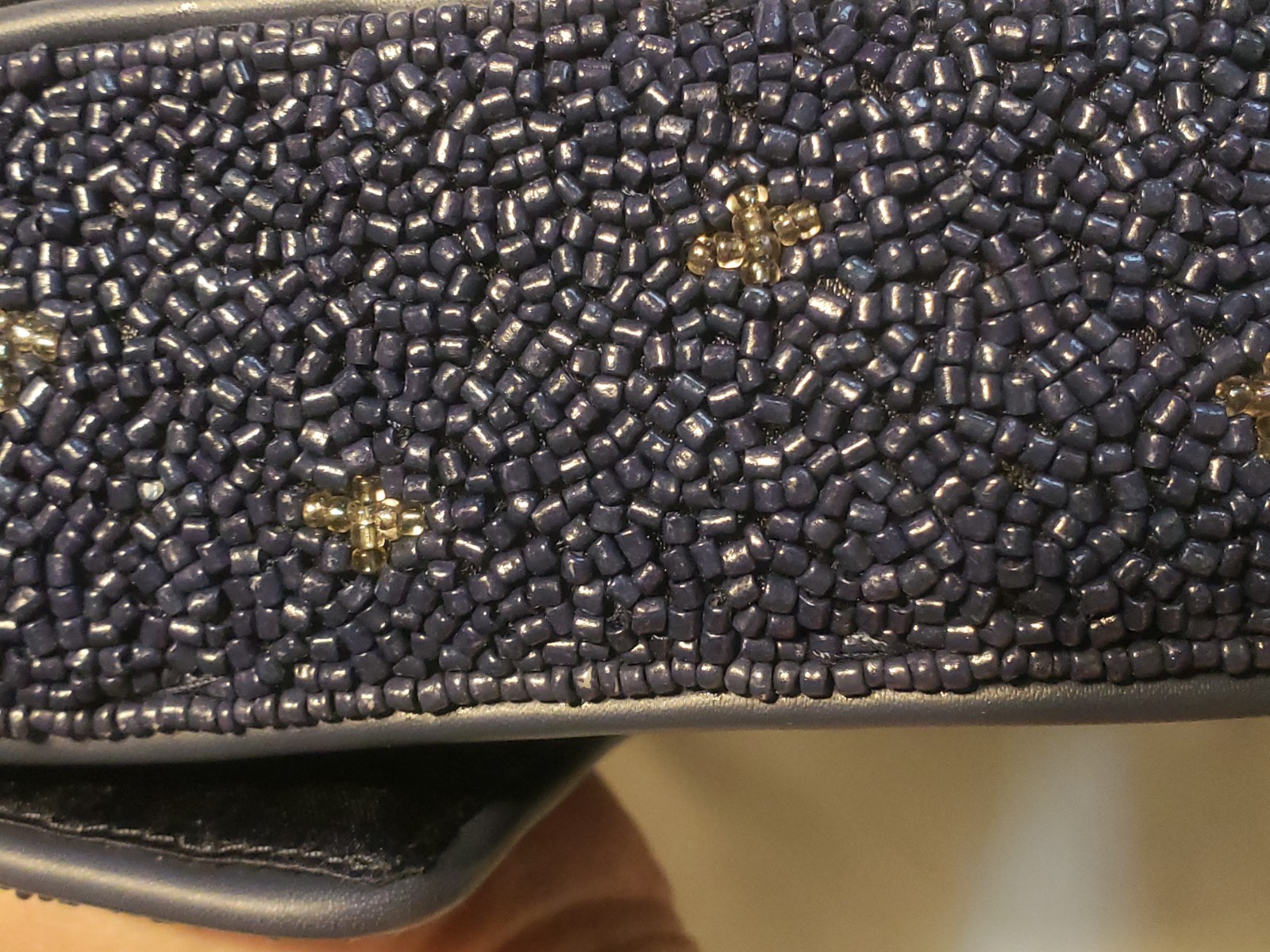 NEW! Staud Tommy Glass Bead Celestial Shoulder Bag In Navy Celestial NWT! Pouch!