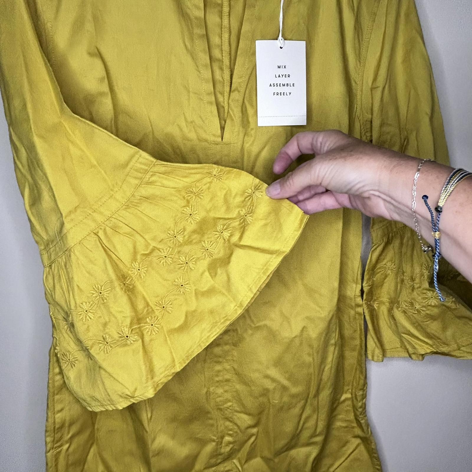 NWT Free Assembly Tunic Mustard yellow Women’s size S