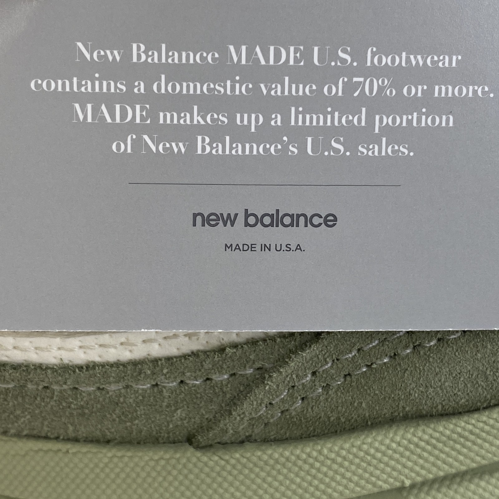 New Balance Made In USA 990v4 Men’s Size 9.5 Olive Leaf Suede Athletic Sneakers