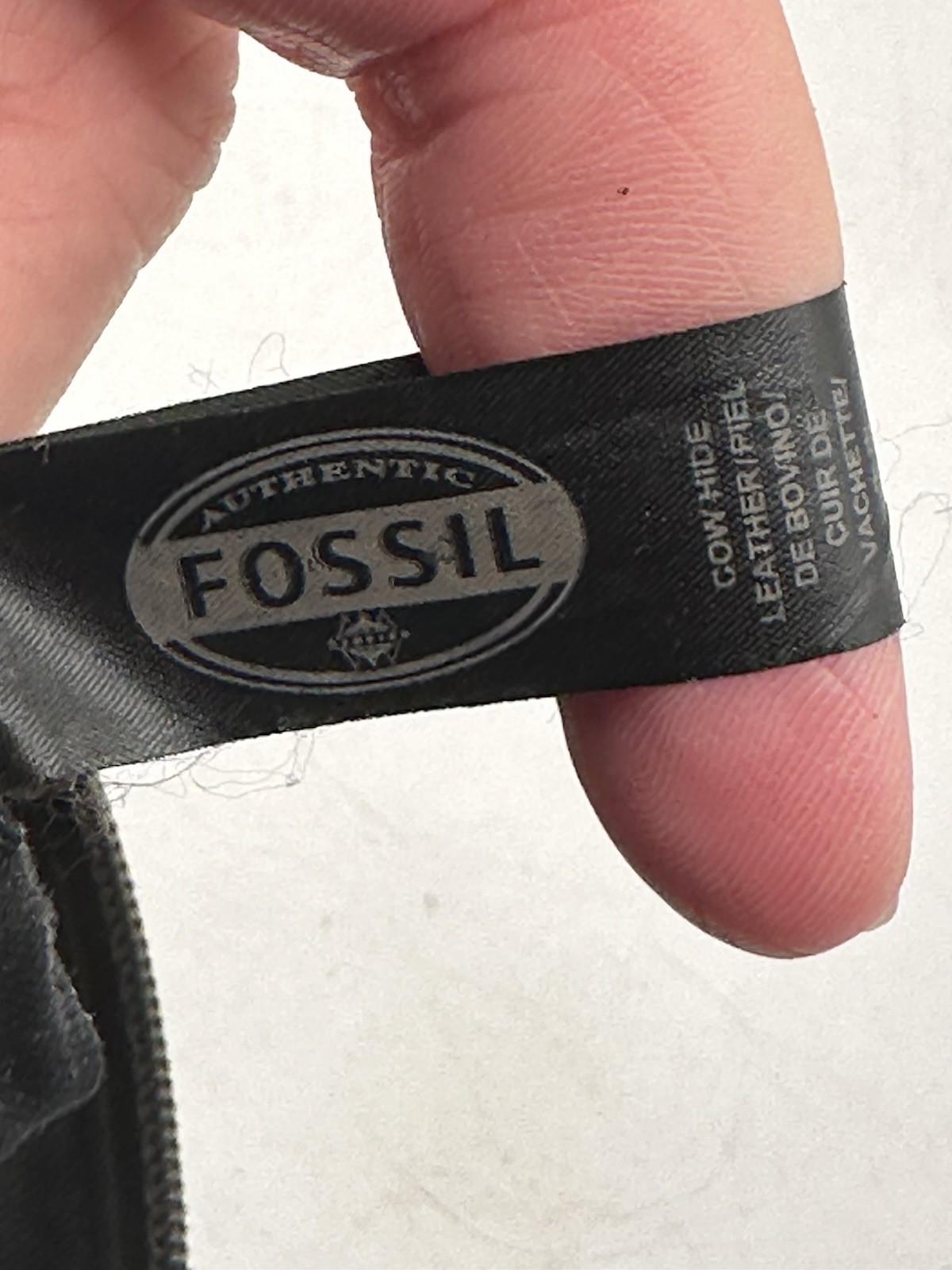 Fossil SHB 1112 Purse Black Leather Crossbody Or Shoulder 58” Adjustable Strap