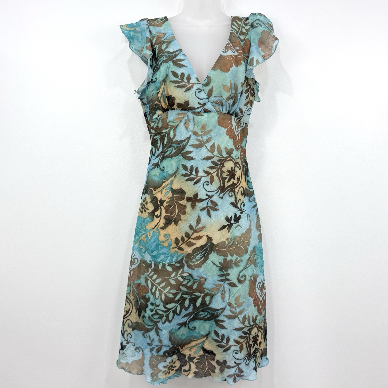 VTG Y2K Breakin Loose Dress Women’s 10 Floral Forest Fairy Babydoll Event