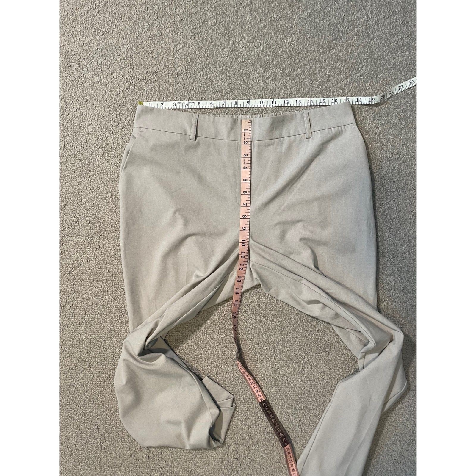 Haver + Blair pull-on beige ankle dress pants, size XL