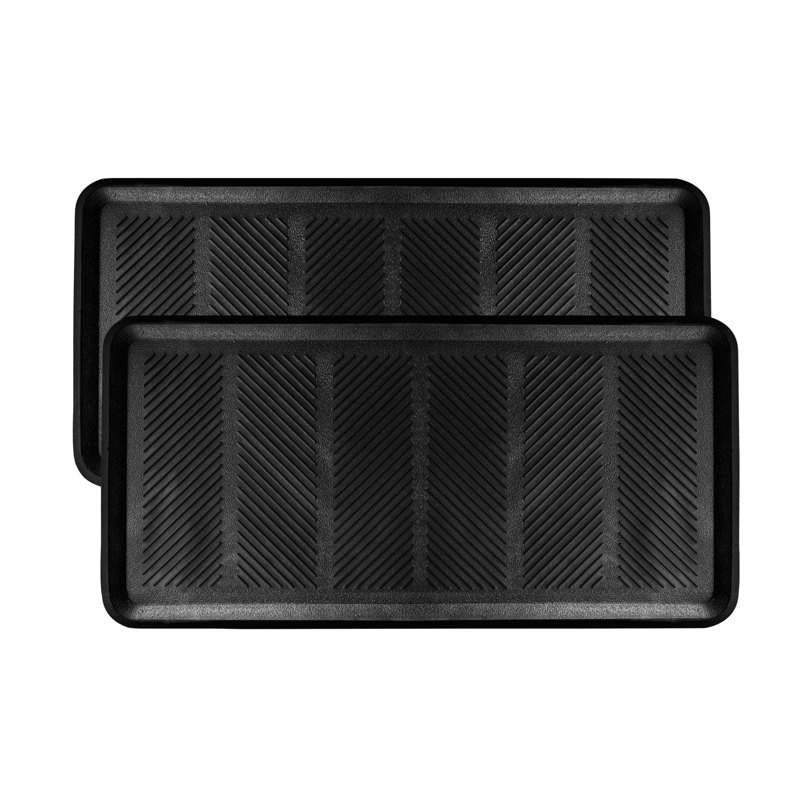 SafetyCare Rubber Shoe & Boot Tray – Multi-Purpose – 32 x 16 Inches – 2 Mats