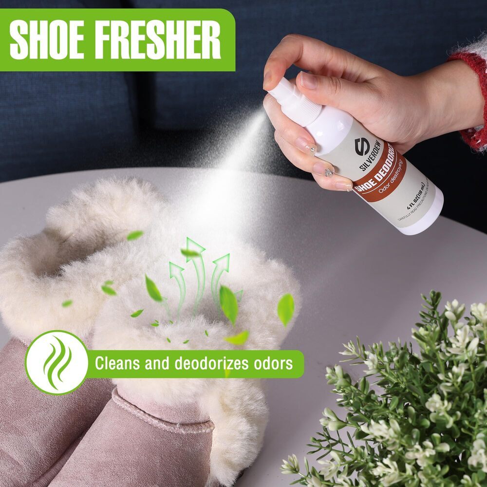 7PIECE Shoe Cleaning Kit w/2 Bottles Shoe Cleaner Deodorizer Protector 2 Brushes