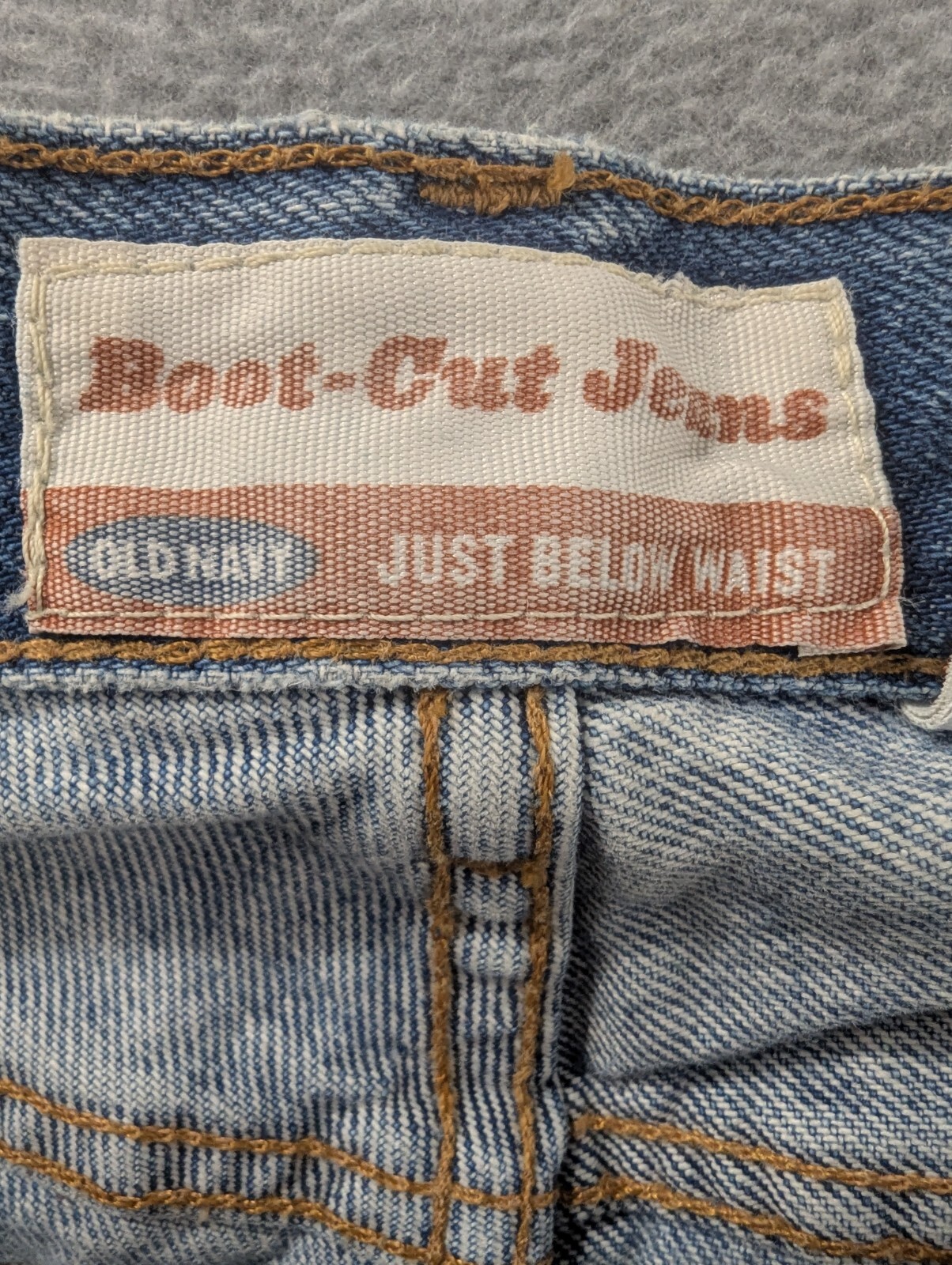 Old Navy Jeans Womens Size 8 Blue Bootcut Just Below Waist 100% Cotton