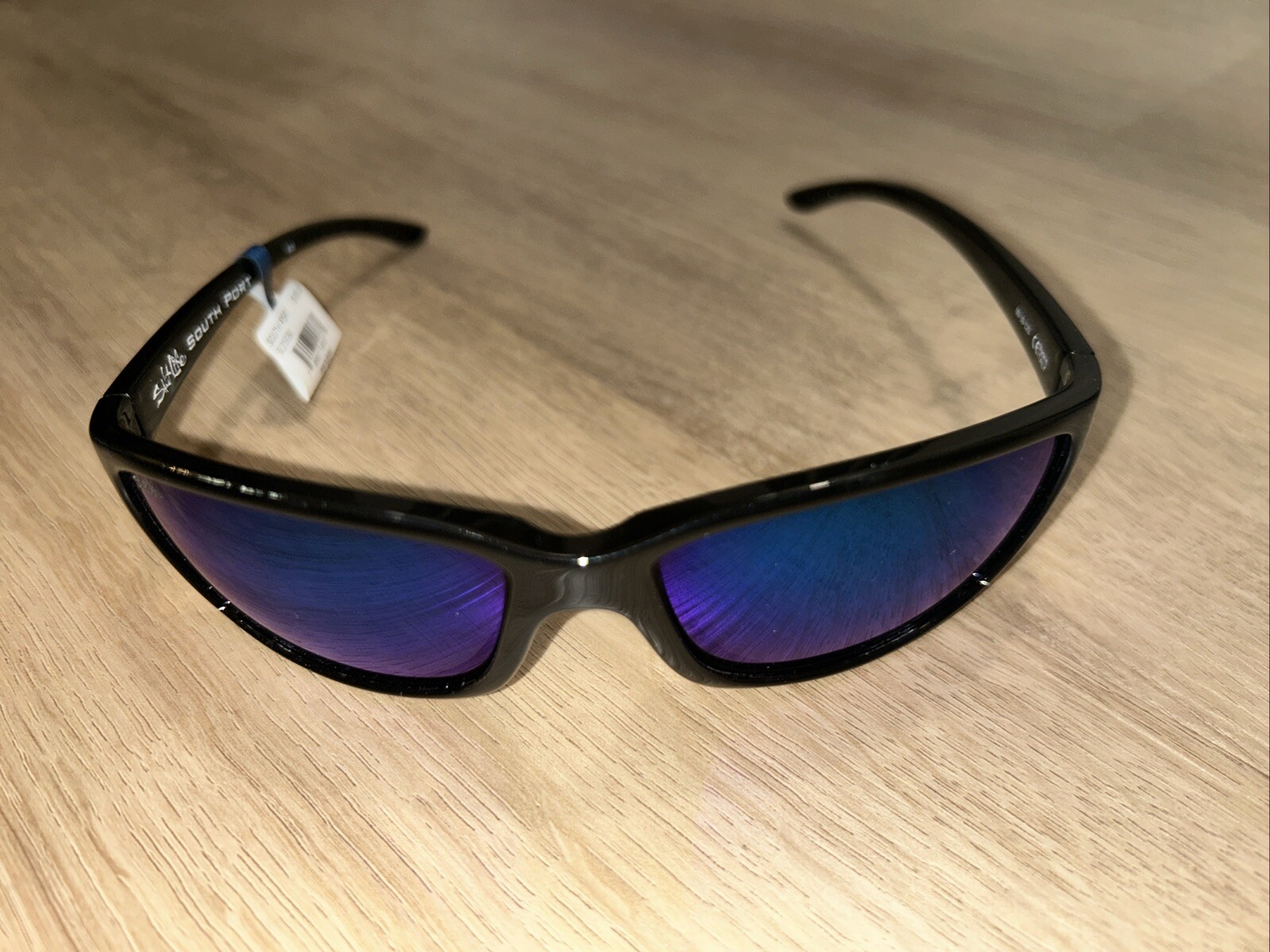 Salt Life South Port Gloss Black Saltlife Smoke Blue Lens Salty $189 New
