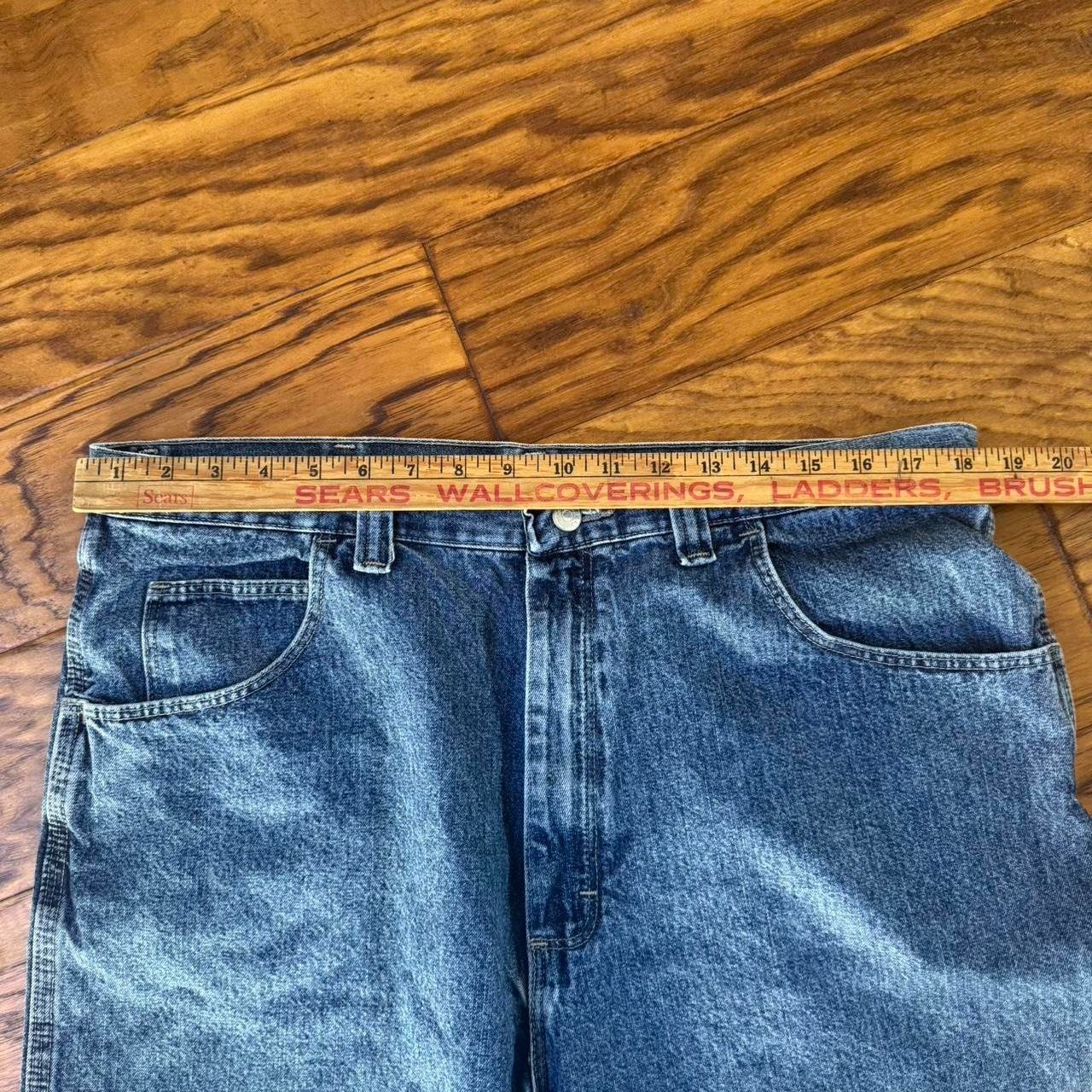 Wrangler Hero Mens Blue Denim Carpenter Shorts Hammer Loop Carpenter size 38