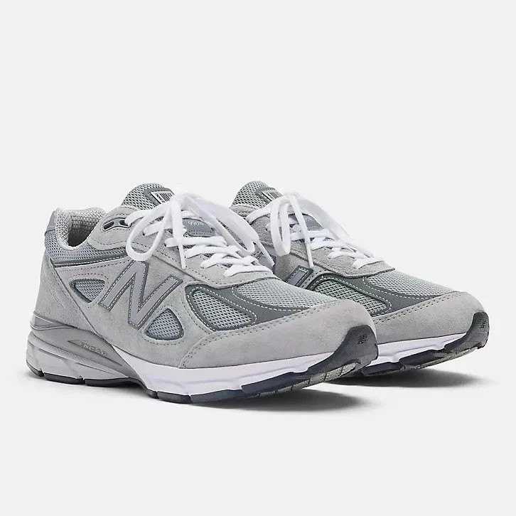 Men New Balance 990 v4 Grey Silver Sneakers U990gr4