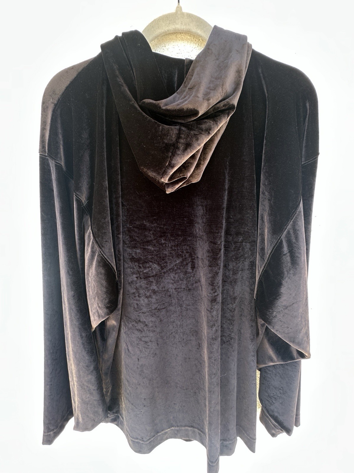 Balenciaga Black Velour Hoodie