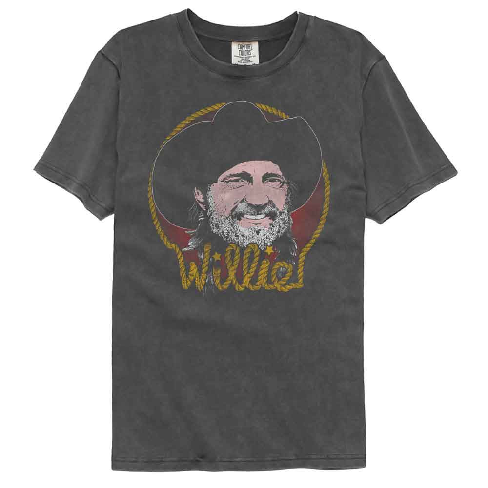 Willie Nelson Rope Border Pepper Comfort Colors Music Shirt