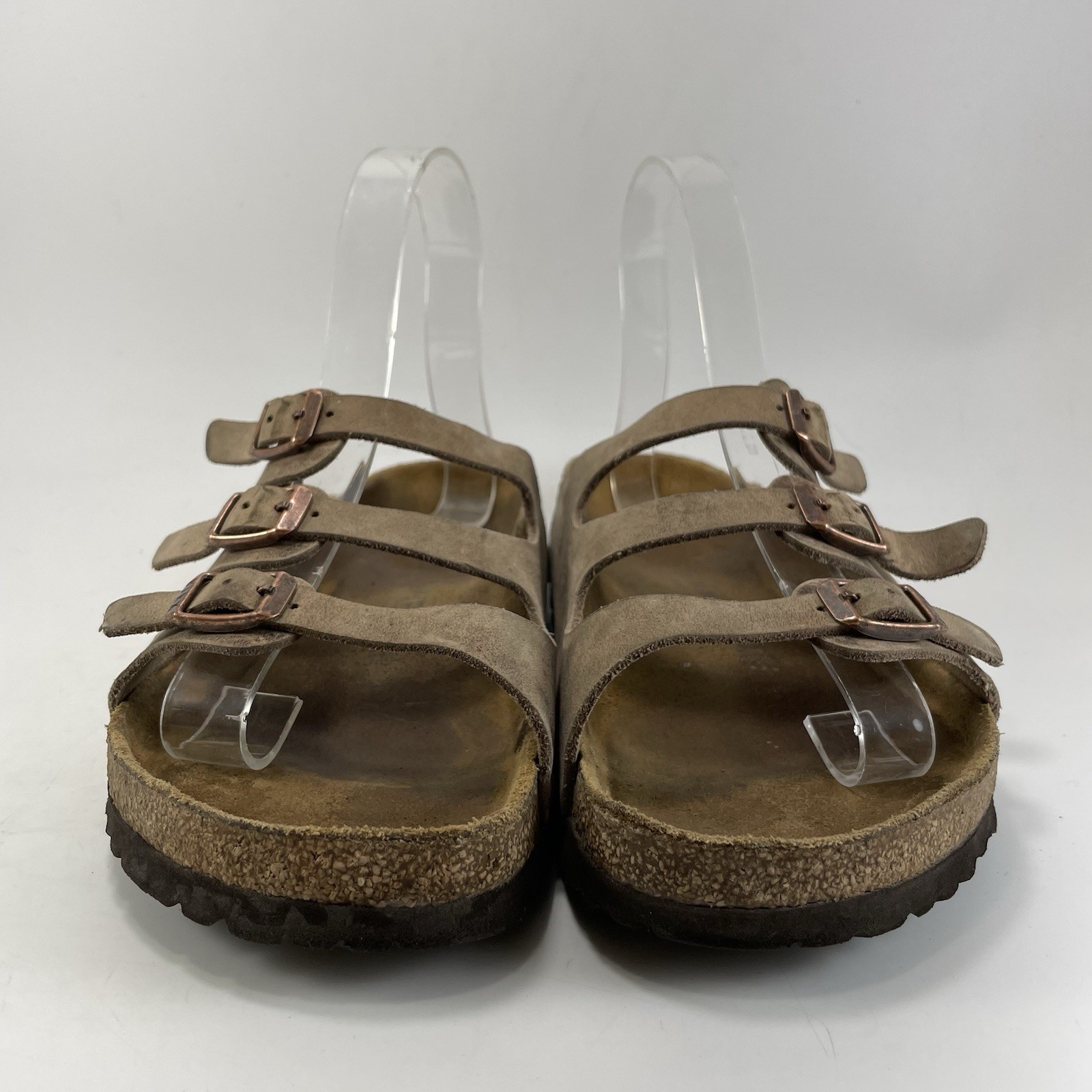 Birkenstock Florida Sandal Womens Size 39 US 8-8.5 Brown Oiled Leather Slides