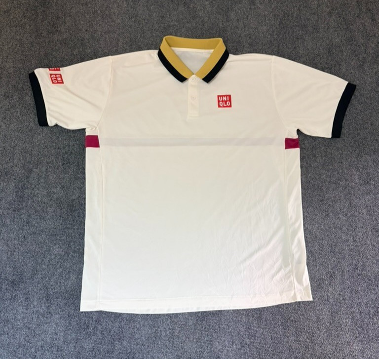 UNIQLO x KEI NISHIKORI French Open 2020 Dry-Ex Tennis Polo Shirt Men’s Size XL