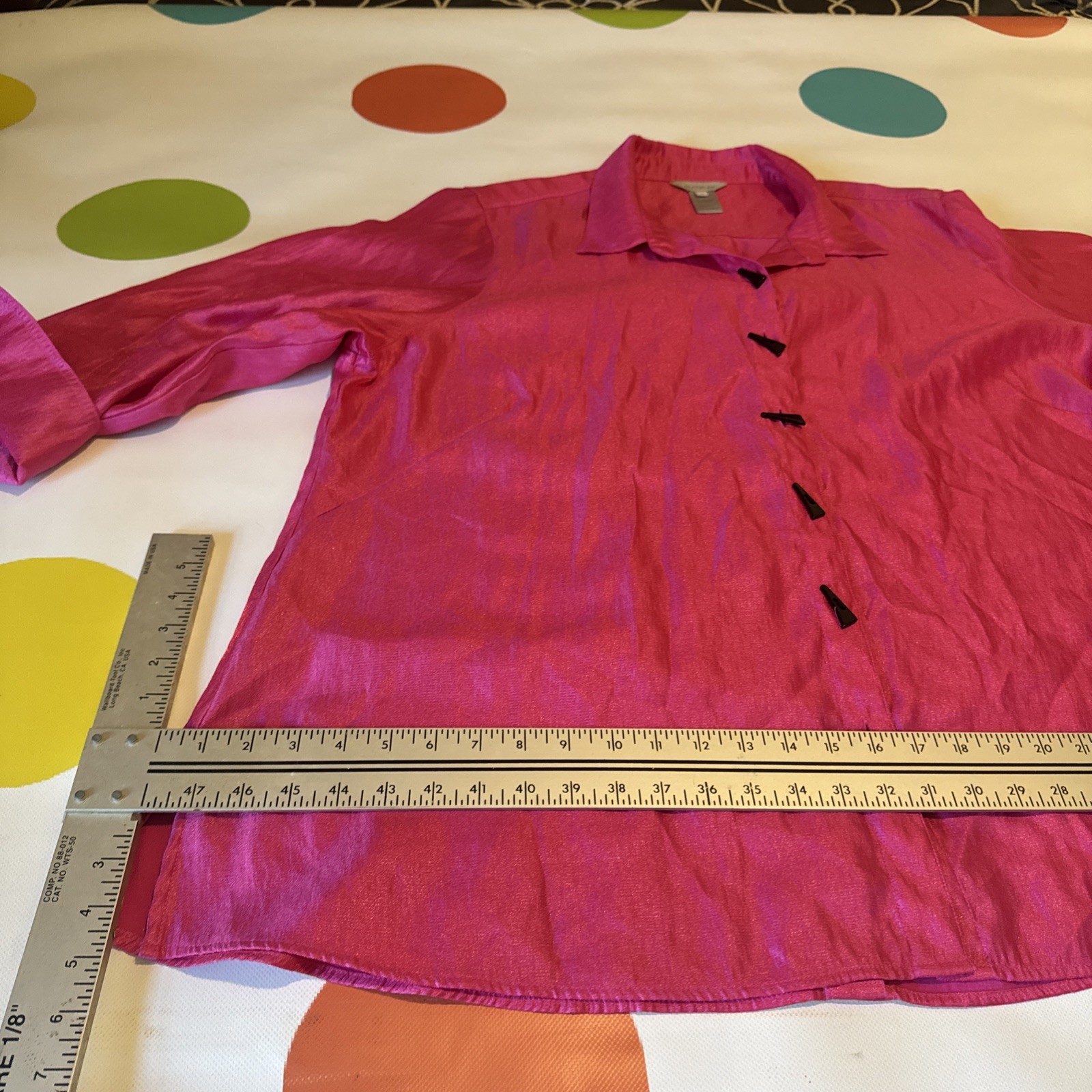 EUC Multiples Brand Plus Women’s Shackedt Jacket Shirt 2x Pink Fuschia Toggle