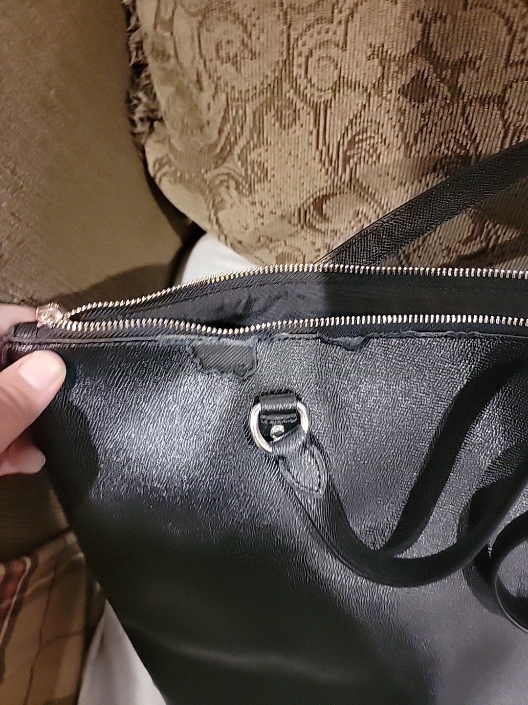 Coach F79608 Leather Gallery Shoulder Tote Purse – Black