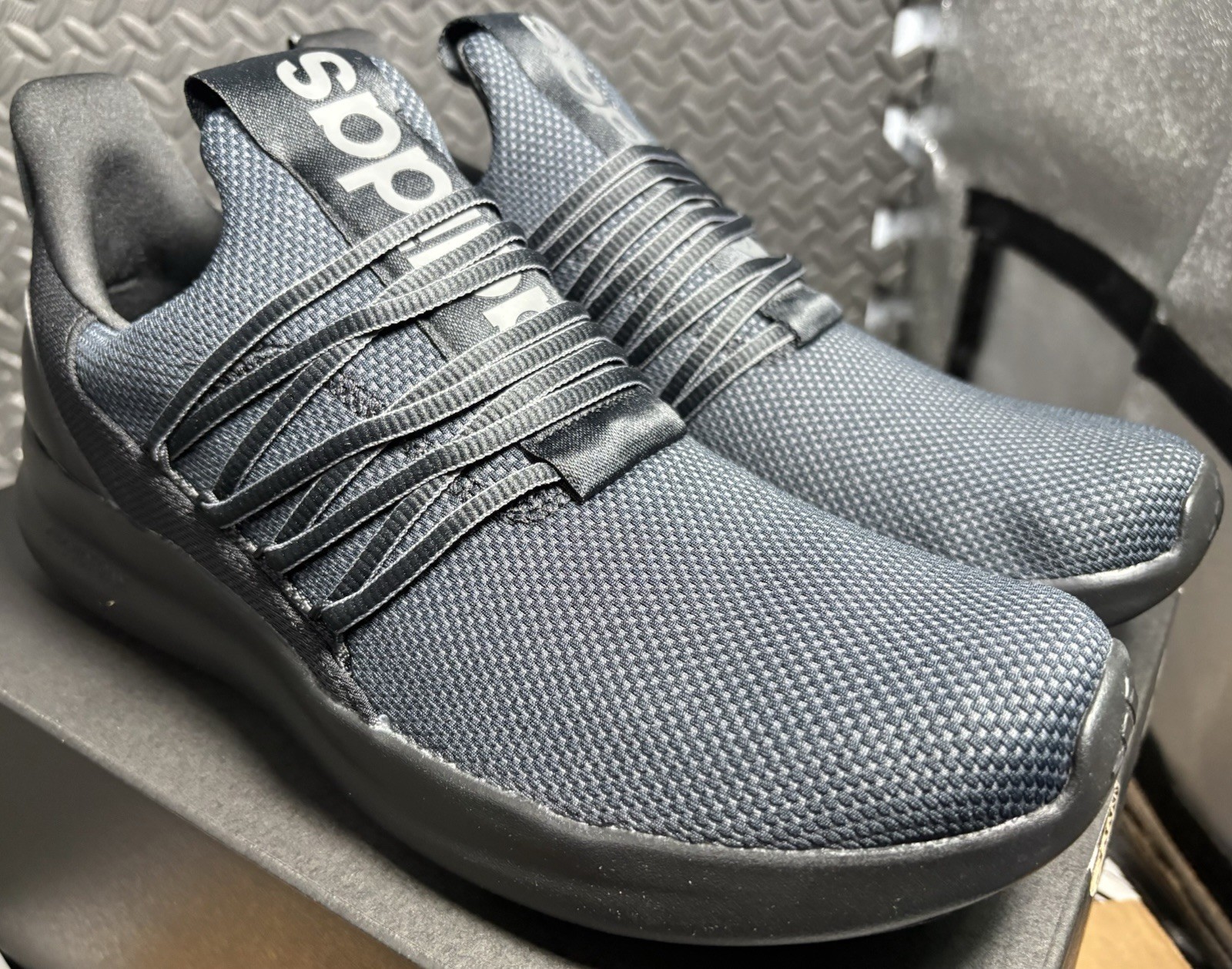 Adidas Lite Racer Adapt 7.0 Blk/Grey MENs Size 11.5 NEW Box/tag FREESHIP IE6327