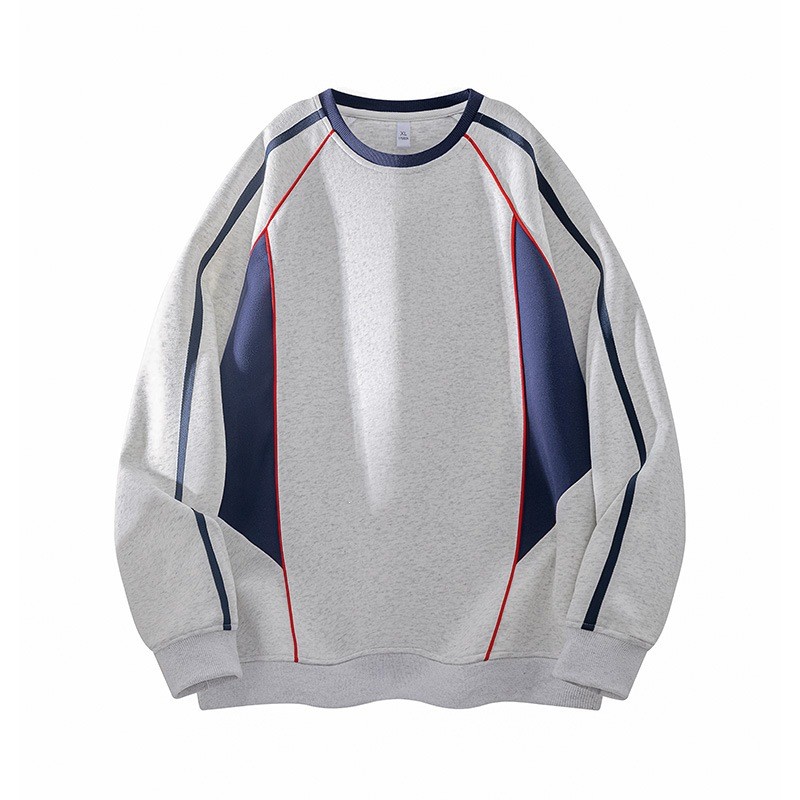 Patchwork Sporty Relaxed-fit Sweatshirt