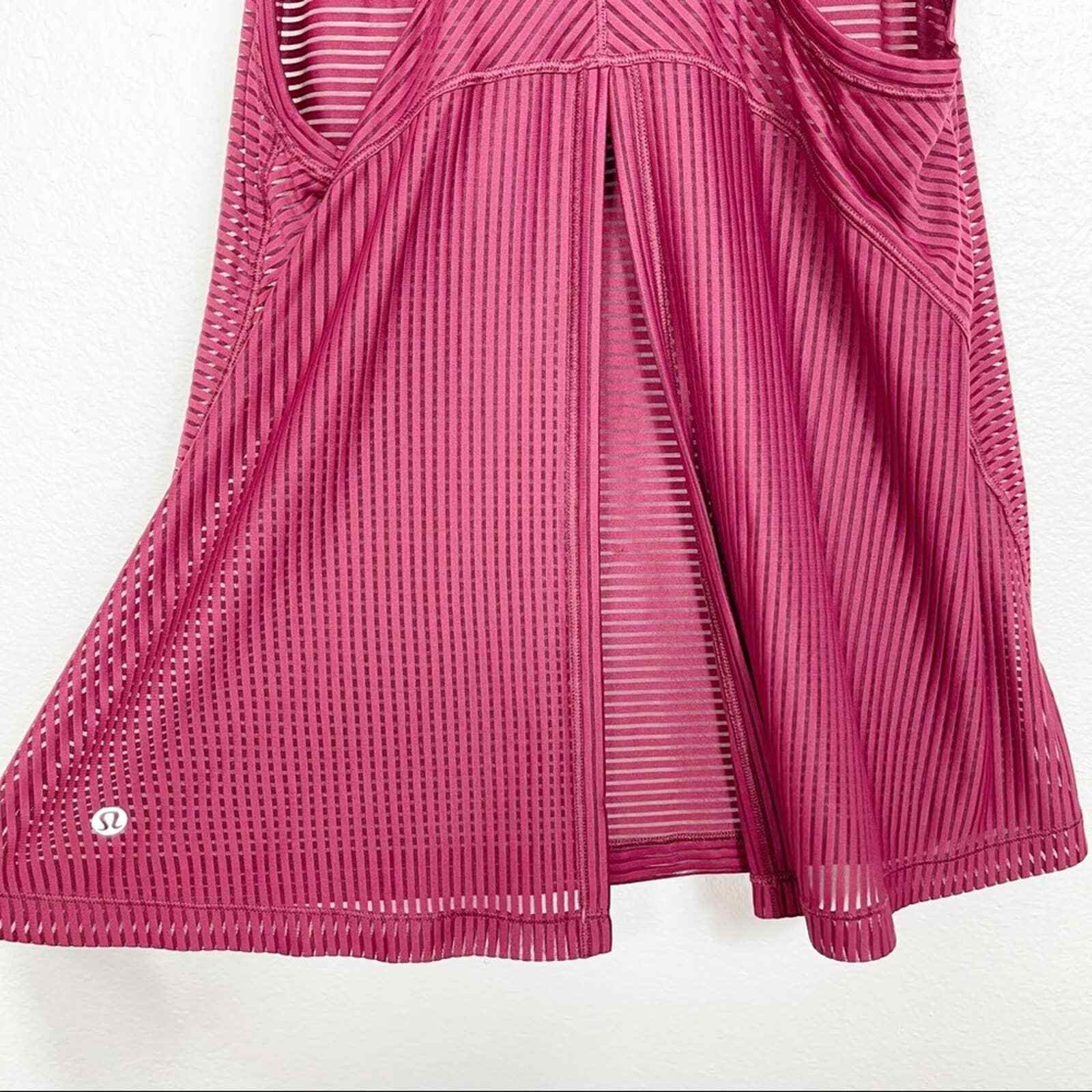 Lululemon Miles Ahead Tank Ruby Wine Red 4