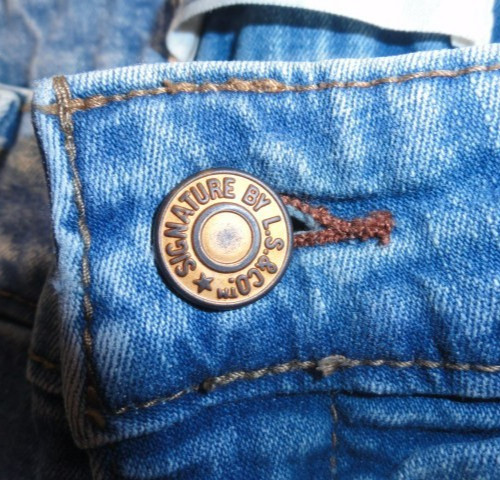 EUC SIGNATURE by LEVI STRAUSS & CO. COTTON BLEND DENIM BLUE JEANS PANTS 6 MED