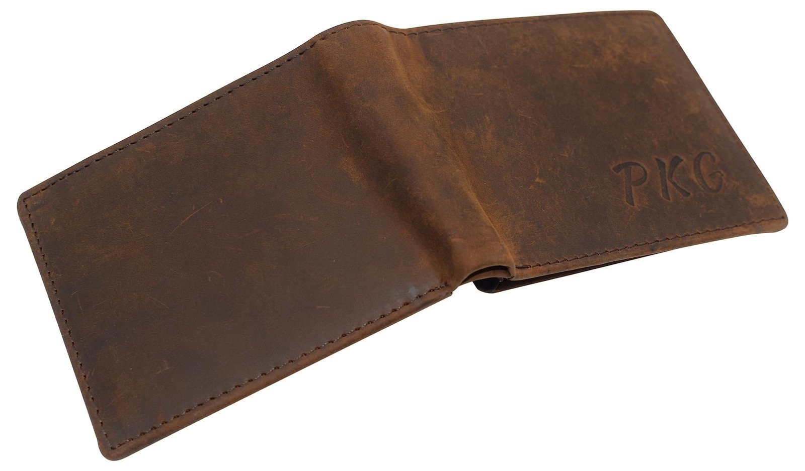 CAZORO Personalized Wallets Name Initials Men’s Vintage Leather RFID Blocking…
