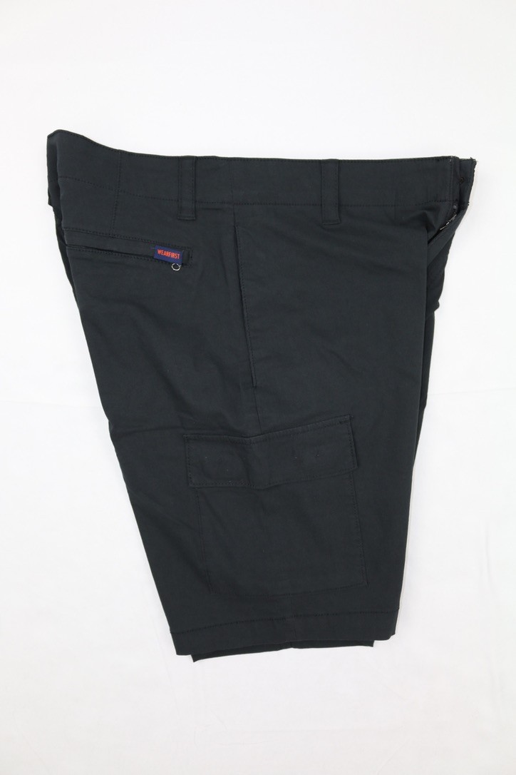 Wearfirst Mens Cargo Short Black Sz M 9in Inseam Stretch Soft Touch Comfort