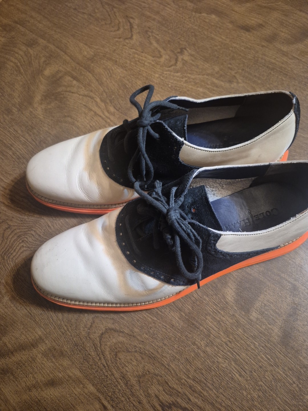 Cole Haan Original Grand Oxford Tan/black /orange
