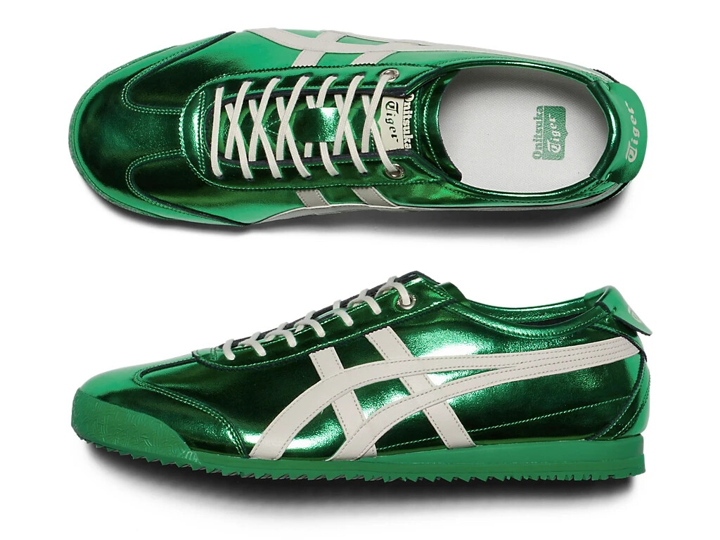 Onitsuka Tiger Mexico 66 SD Metallic 1183C468-301 Green Shoes New Box