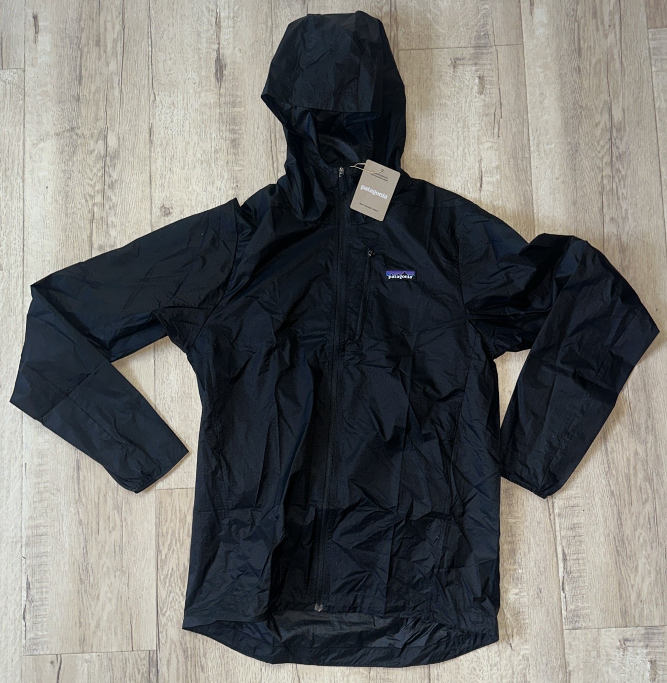 NEW 2026 Patagonia Houdini Full Zip Pullover Mens SMALL Black SP26 24142