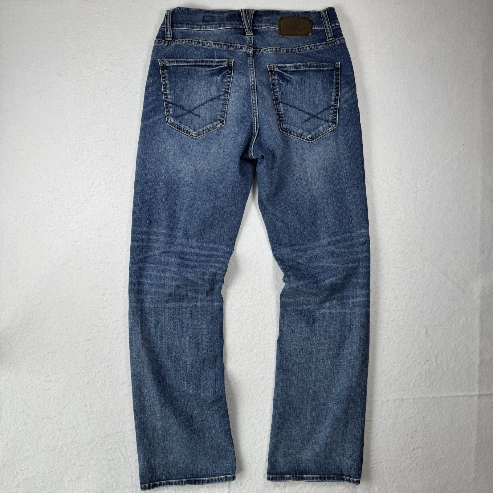 BKE Jake Bootcut Jeans Mens 32R Medium Wash Stretch Denim