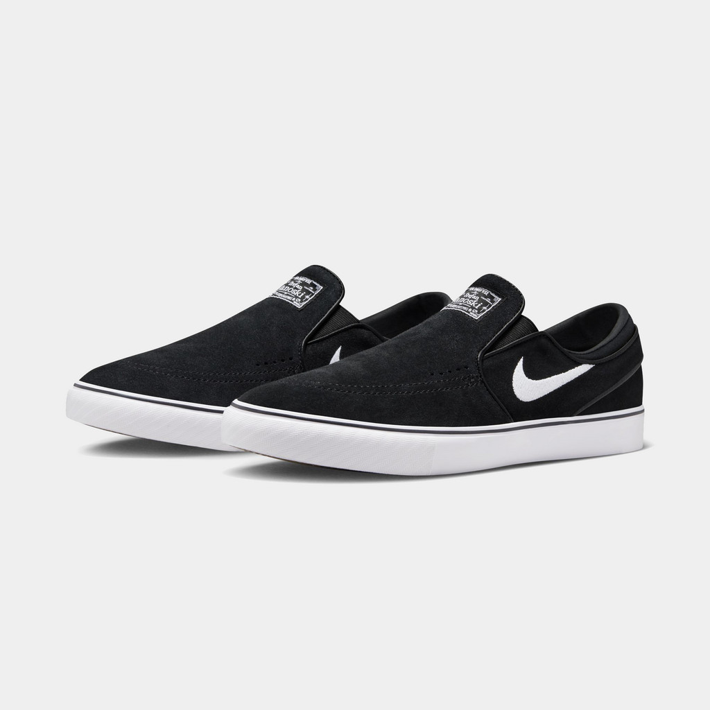 Nike SB Stefan Janoski+ Slip Black Suede White FN5893-001 Men’s Skate